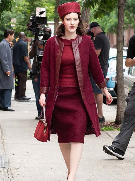 The Marvelous Mrs. Maisel Miriam Maisel Maroon Coat