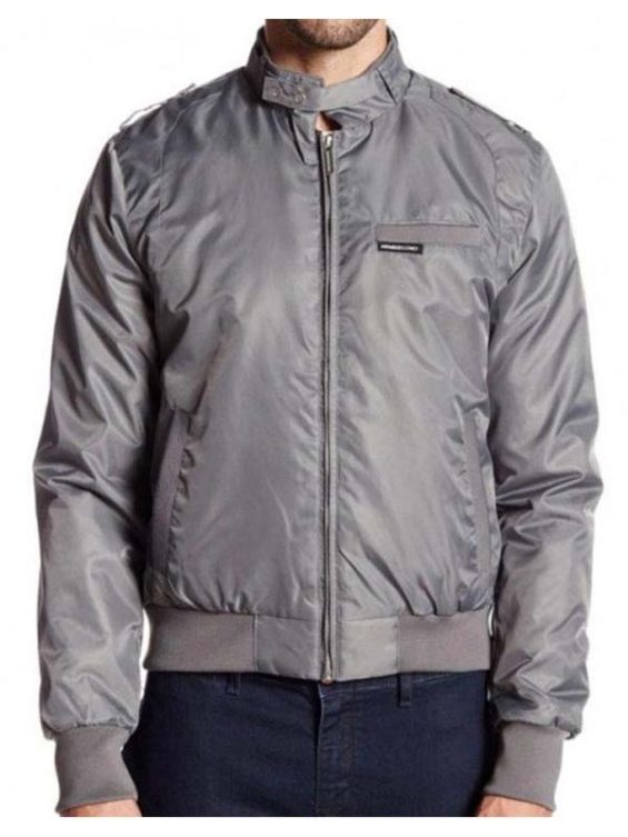 Stranger Things Steve Harrington Grey Bomber Jacket