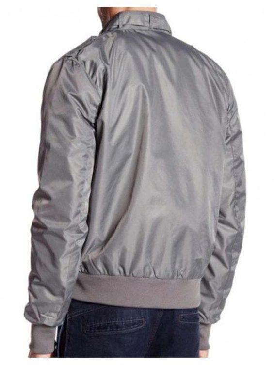 Stranger Things Steve Harrington Grey Bomber Jacket