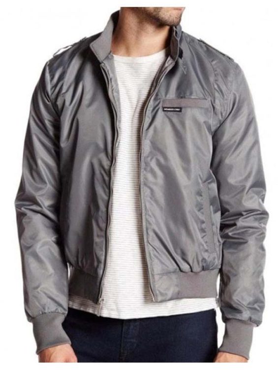 Stranger Things Steve Harrington Grey Bomber Jacket