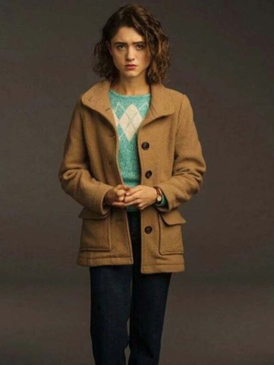 Nancy Wheeler Stranger Things S03 Wool Coat