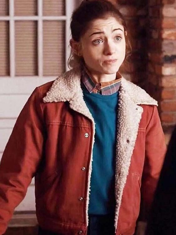 Nancy Wheeler Stranger Things Red Fur Jacket