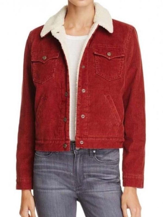 Nancy Wheeler Stranger Things Red Fur Jacket