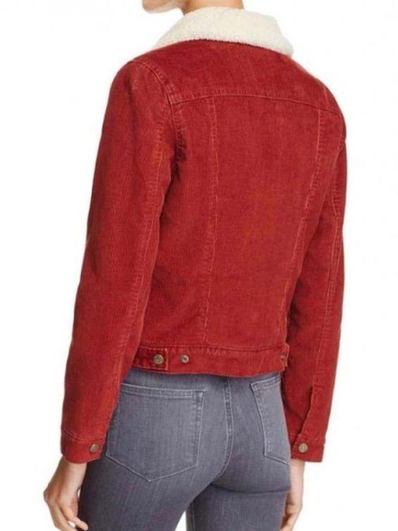 Nancy Wheeler Stranger Things Red Fur Jacket