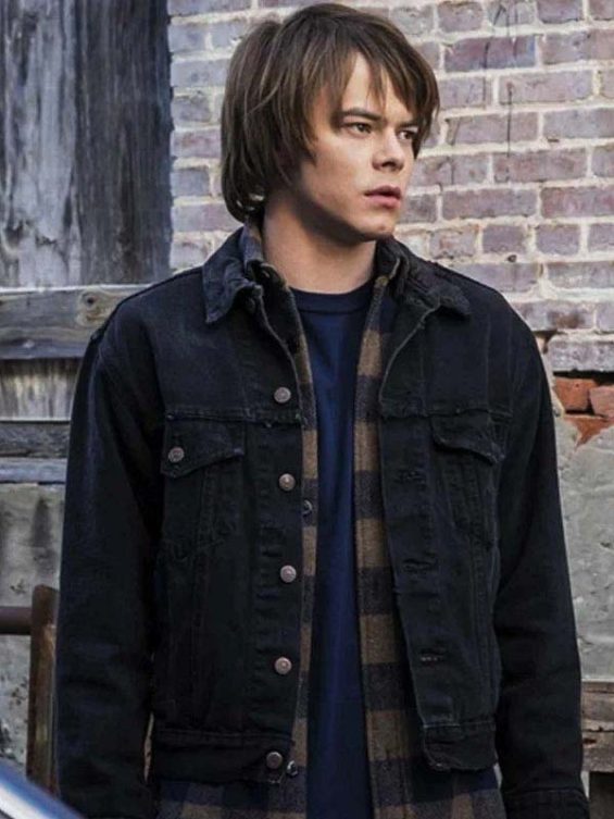 Jonathan Byers Stranger Things Black Denim Jacket