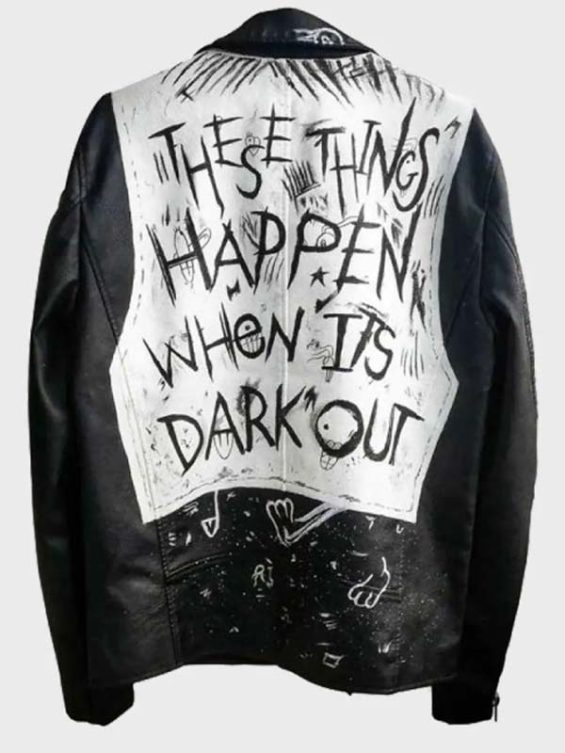 These Things Happen When It’s Dark Out Leather Jacket