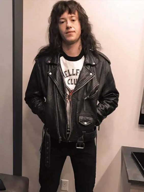 Stranger Things Brando Biker Eddie Munson Leather Jacket