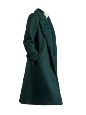 Honor Society 2022 Angourie Rice Green Long Fur Coat