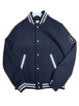 Armani Jackson Honor Society 2022 Travis Biggins Black Varsity Jacket