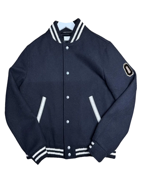 Armani Jackson Honor Society 2022 Travis Biggins Black Varsity Jacket