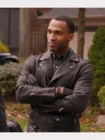 Ginny & Georgia–inspired men’s leather jacket worn by Nathan Mitchell