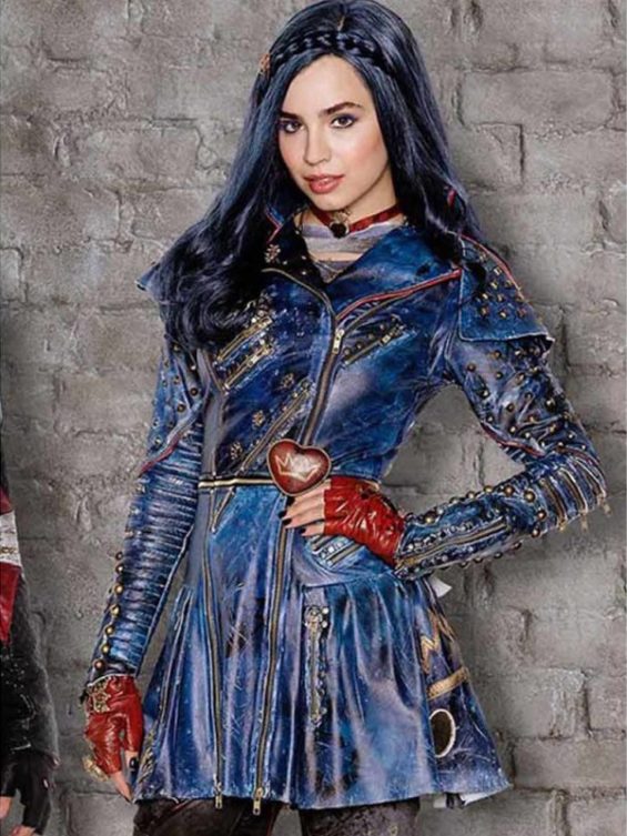 Sofia Carson Descendants 2 Evie Studded Leather Jacket