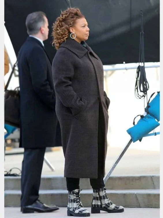 The Equalizer Queen Latifah Grey Long Trench Coat