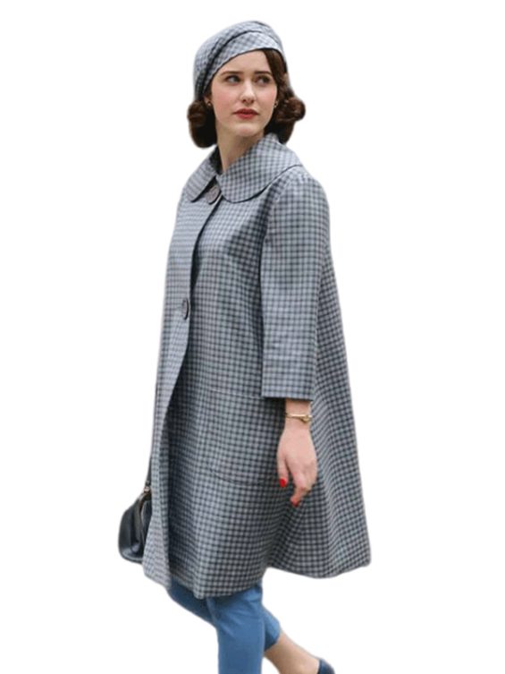 The Marvelous Mrs. Maisel Miriam Grey Checked Coat