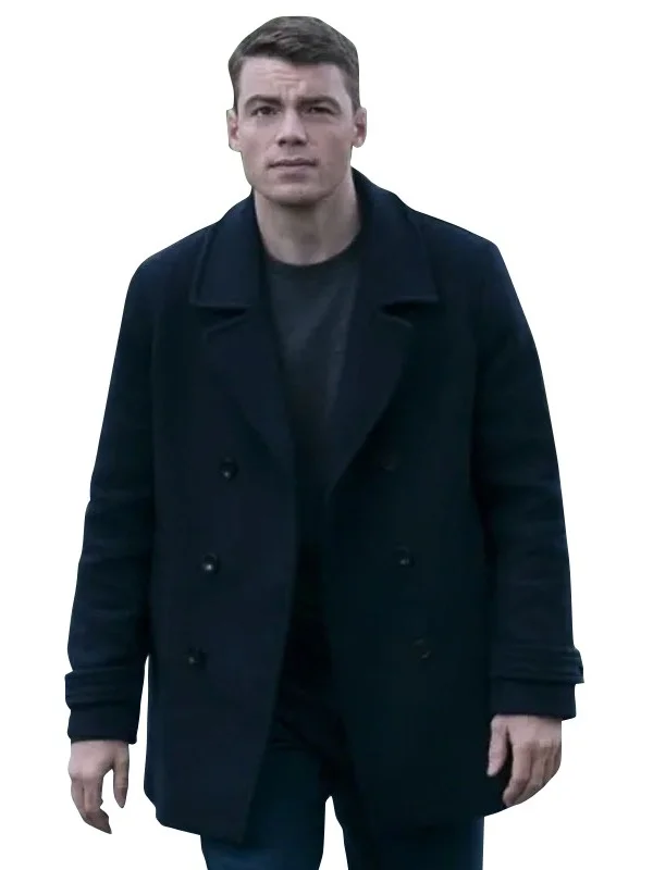The Night Agent 2023 Gabriel Basso Black Coat (2) The Night Agent 2023 Gabriel Basso Black Coat