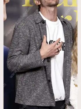 Your Place or Mine Ashton Kutcher Grey Jacket