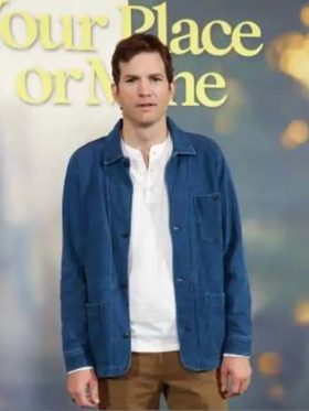 Your Place or Mine Ashton Kutcher Denim Jacket