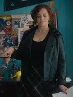 Your Place or Mine Rachel Bloom Leather Jacket