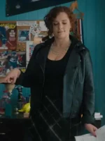 Your-Place-or-Mine-Rachel-Bloom-Black-Leather-Jacket
