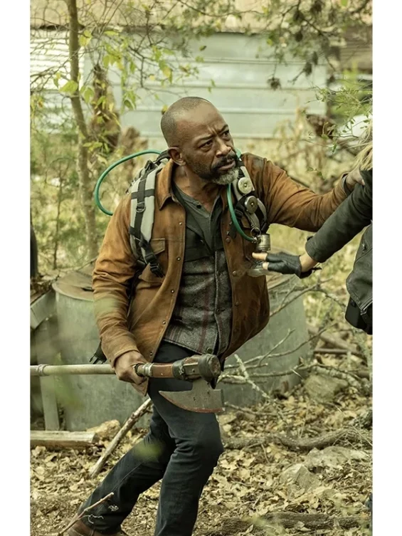 Fear the Walking Dead S08 Morgan Jones Brown Jacket