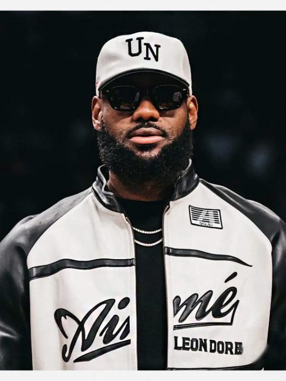 NBA LeBron James Aimé Leon Dore Leather Jacket