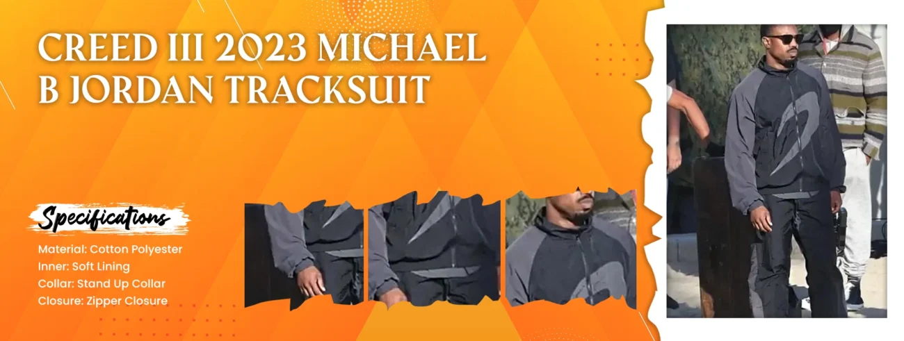 Creed III 2023 Michael B Jordan Tracksuit