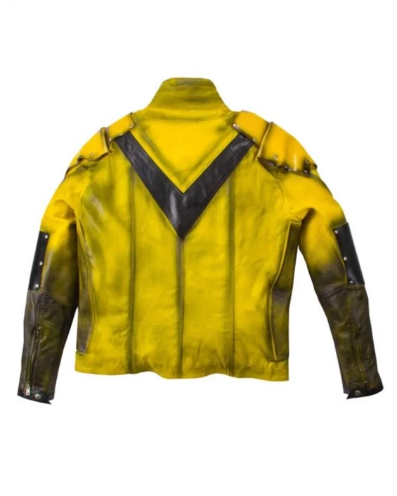 The Reverse Flash Yellow Leather Jacket