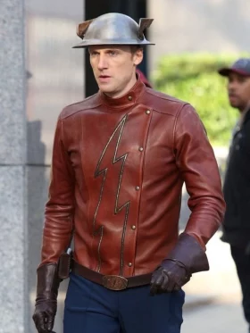 Jay Garrick The Flash Brown Leather Jacket