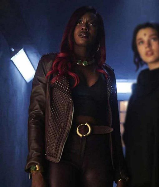 Titans Anna Diop Leather Jacket