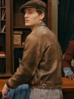 Period-accurate waist-length outerwear featuring front patch pockets.