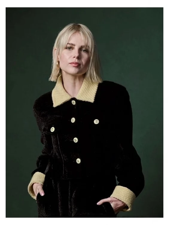 Chevalier 2023 Lucy Boynton Velvet Coat