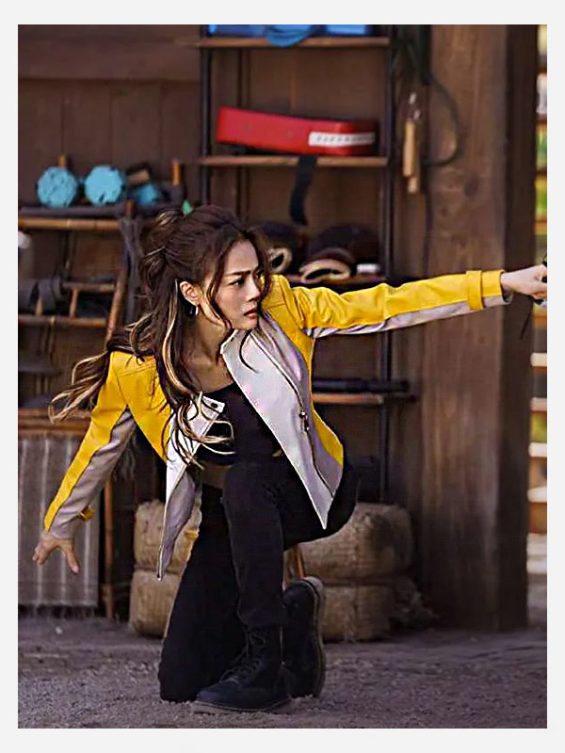 Ride On 2023 Joey Yung Yellow Leather Jacket
