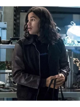 The Flash Cisco Ramon Black Letterman Jacket