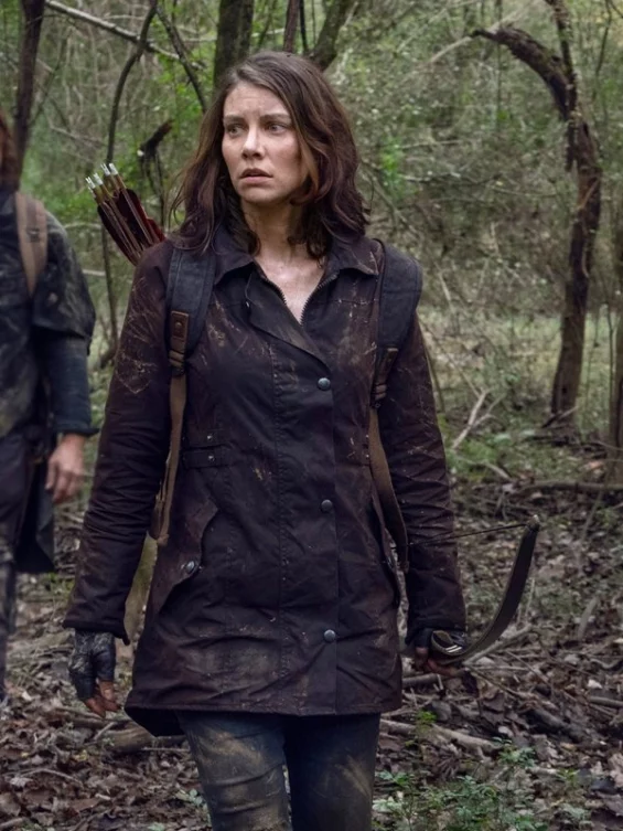 The Walking Dead Maggie Rhee Brown Coat