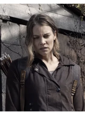 The Walking Dead Maggie Rhee Brown Coat