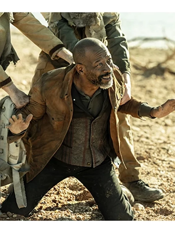 Fear the Walking Dead S08 Morgan Jones Brown Jacket