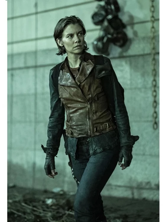 The Walking Dead City Maggie Rhee Leather Vest