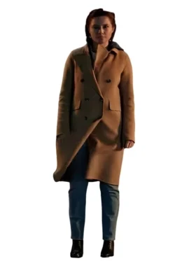 A Good Person Florence Pugh Brown Coat