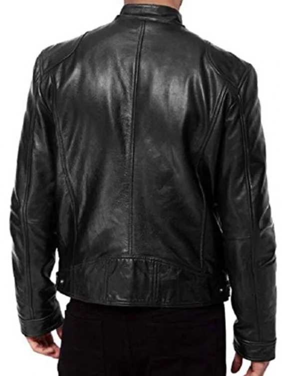 Steve Rogers Avengers Endgame Biker Leather Jacket