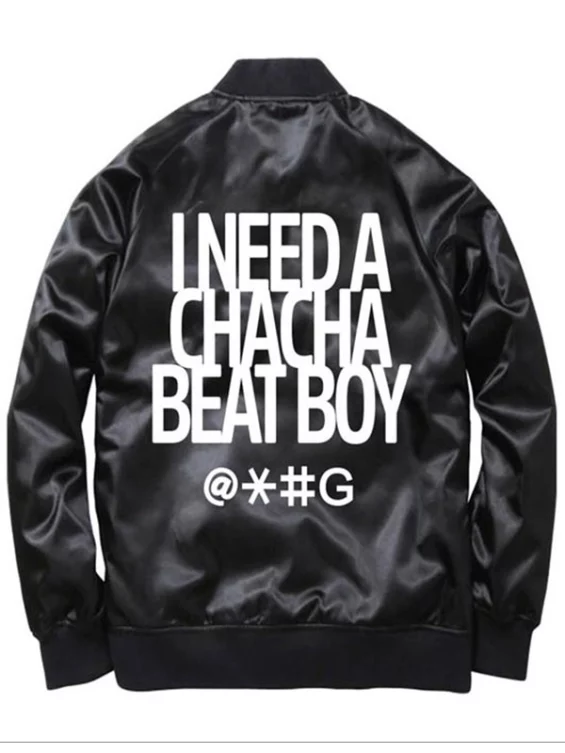 Beat Boy Cha Cha Black Bomber Jacket