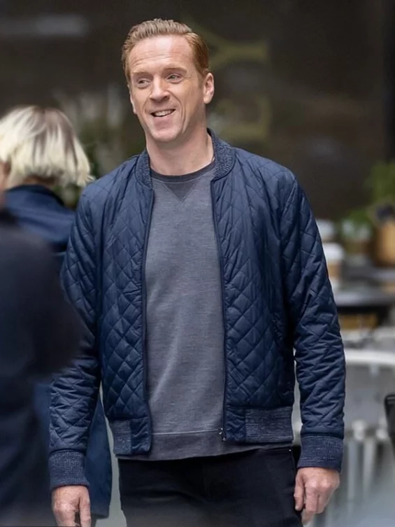 Billions Damian Lewis Quilted Bomber Jacket