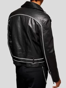 Men’s Leather Motorcycle Biker Jacket