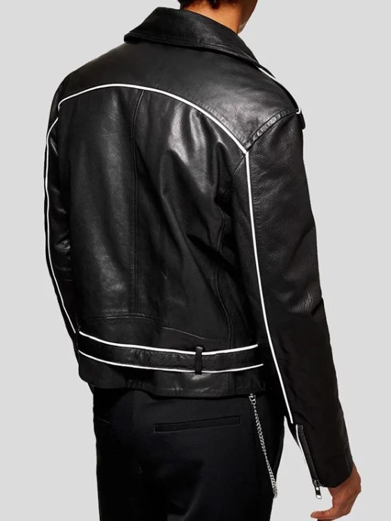 Men’s Leather Motorcycle Biker Jacket