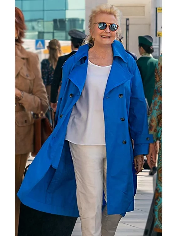 Book Club The Next Chapter Sharon Blue Trench Coat