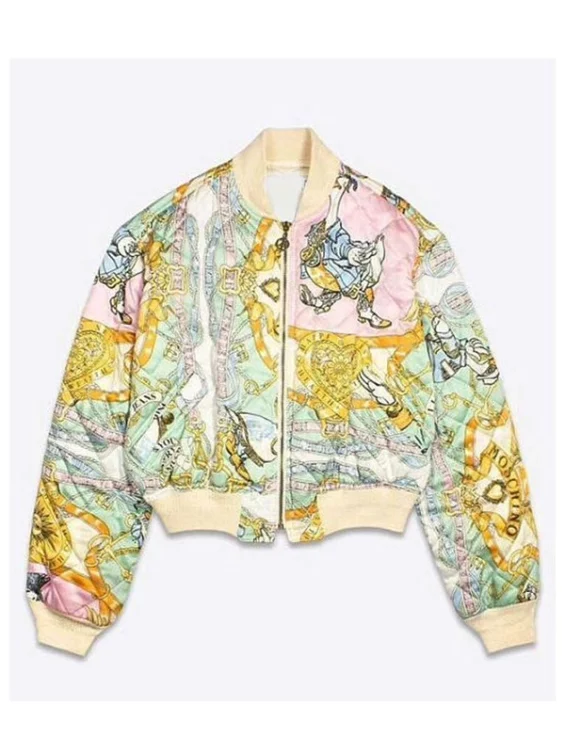 Brooklyn Clark Emily In Paris Quilted Bomber Jacket