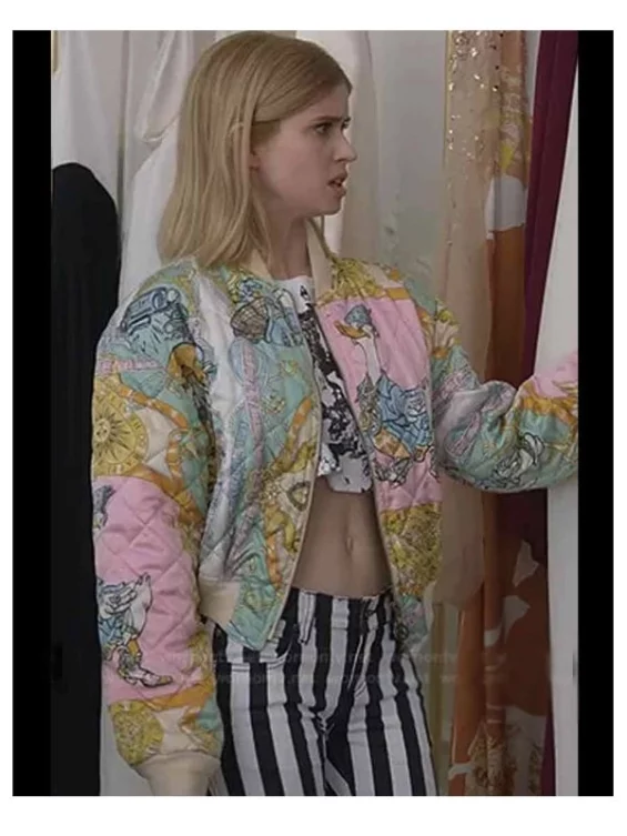 Brooklyn Clark Emily In Paris Quilted Bomber Jacket