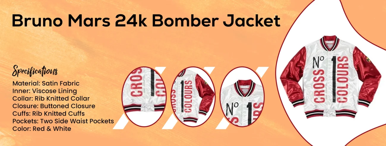 Bruno Mars 24k Bomber Jacket