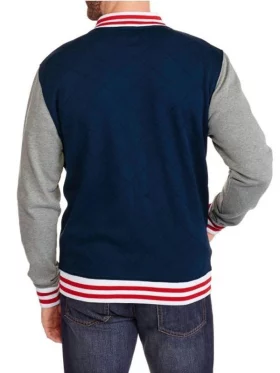 Captain America Blue Varsity Bomber Jacket