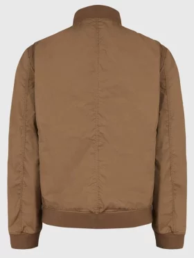 Mens Casual Brown Bomber Jacket