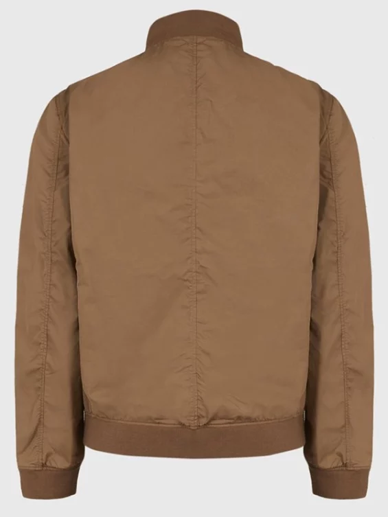 Mens Casual Brown Bomber Jacket